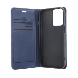 Motorola Moto G04 telefontok - Smart Caro - kék mágneses könyvtok-2