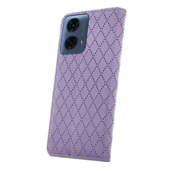 Motorola Moto G24 / G24 Power telefontok - Smart Caro - lila mágneses könyvtok-1