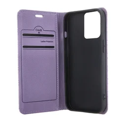 Motorola Moto G24 / G24 Power telefontok - Smart Caro - lila mágneses könyvtok-2