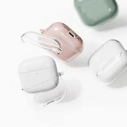 AirPods 4 tartó: RINGKE AIR pink tok, karabinerrel-2