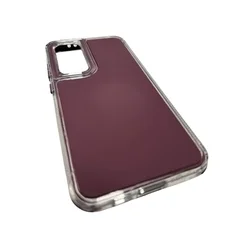 Samsung Galaxy S24 FE telefontok - Matrix - átlátszó/lila műanyag hátlap tok-2