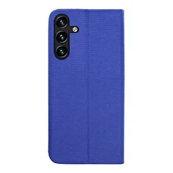 Samsung Galaxy A05s telefontok - Senseo kék mágneses szilikon keretes könyvtok-1