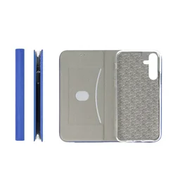 Samsung Galaxy A05s telefontok - Senseo kék mágneses szilikon keretes könyvtok-4