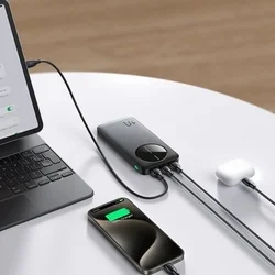 Joyroom JR-PBF12 powerbank - fekete powerbank 2USB / 1 Type-C (USB-C), 10000mAh, 2,4A-4