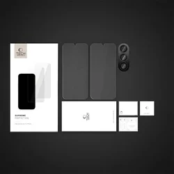 Üvegfólia Samsung Galaxy A16 4G / 5G - TECH-PROTECT Supreme - 2 db üvegfólia + 1db fekete keretes kamera védőkeret-1