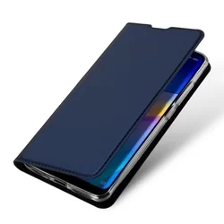 Telefontok Xiaomi Redmi 7 - Dux Ducis kék kinyitható tok-4