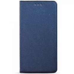 Telefontok Xiaomi Mi 9 - kék mágneses szilikon keretes könyvtok-2