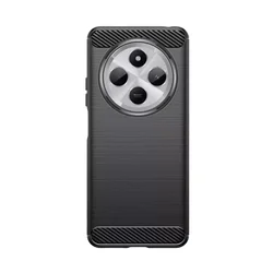 Xiaomi Redmi 14C telefontok - Carbon Fiber - fekete szilikon hátlap tok-1