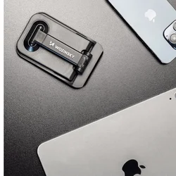 Wozinsky WFDPS-B1 - univerzális összehajtható asztali telefon- és tablettartó állvány, fekete, csúszásgátlóval-4