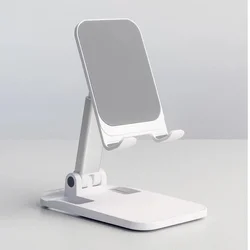 Wozinsky WFDPS-B1 - univerzális összehajtható asztali telefon- és tablettartó állvány, fehér, csúszásgátlóval-1