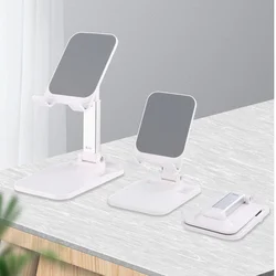 Wozinsky WFDPS-B1 - univerzális összehajtható asztali telefon- és tablettartó állvány, fehér, csúszásgátlóval-4