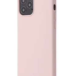 Telefontok iPhone 12 mini - púder pink szilikon tok-1