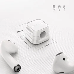 Joyroom ZS368 - 6db-os mágneses kábelrendező, fehér, ragasztható ﻿-6