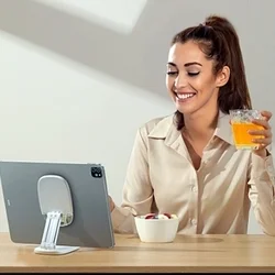 Joyroom ZS371 - univerzális összehajtható asztali telefon- és tablettartó állvány, fehér-5