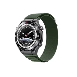 Huawei Watch GT 5 (46 mm) okosóra szíj - F- Design FS05 - zöld szövet szíj (szíj szélesség: 22 mm)-1