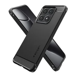 Telefontok Xiaomi 14T 5G - SPIGEN Rugged Armor - matt fekete hátlap tok-2