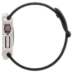 Apple Watch 10 (46 mm) okosóra tok - SPIGEN RUGGED ARMOR bézs szilikon tok-6
