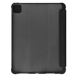 Tablettok iPad Mini 7 2024 - fekete smart case, átlátszó hátlappal-1