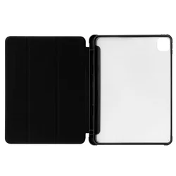 Tablettok iPad Mini 7 2024 - fekete smart case, átlátszó hátlappal-2
