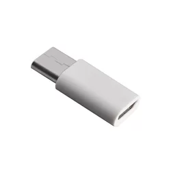 Adapter: Micro USB - TYPE-C fehér adapter-2