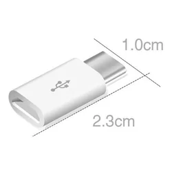 Adapter: Micro USB - TYPE-C fehér adapter-3