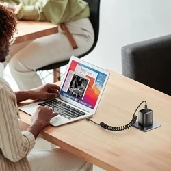 Tech- Protect UB20T - Type-C (USB-C) / Type-C (USB-C) fekete szövet kábel, 180cm, 100W/5A-4