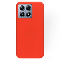 Xiaomi 14T 5G telefontok - piros szilikon hátlap tok-1