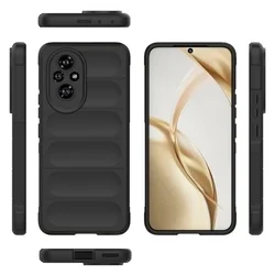 Honor 200 5G - Pastel Armor - fekete szilikon hátlap tok-1