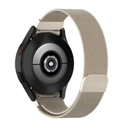 Samsung Galaxy Watch7 - TECH-PROTECT Milaneseband ”2” - mágneses matte gold fémszíj (20 mm szíj szélesség)-1