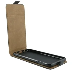 Samsung Galaxy S25+ (S25 Plus) telefontok - Lefelé nyíló Flexi Fliptok fekete-3