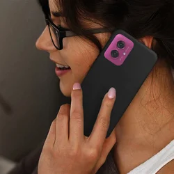 Motorola Moto G55 5G telefontok - fekete szilikon hátlap tok-3