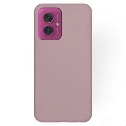 Motorola Moto G55 5G telefontok - púder pink szilikon hátlap tok-1