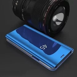 Telefontok Samsung Galaxy A50 - kék Clear View Tok-3