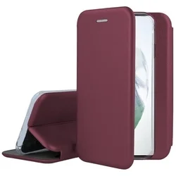 Honor 200 Pro 5G telefontok - Smart Diva burgundi mágneses könyvtok-1