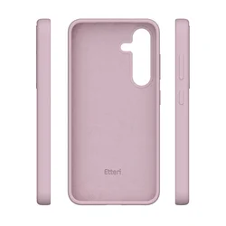 Samsung Galaxy S25 telefontok - Etteri - púder pink színű szilikon hátlap tok-5