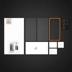 Üvegfólia Samsung Galaxy S25 Ultra - TECH-PROTECT Supreme - 2 db üvegfólia + 1db fekete keretes kamera védőkeret-3