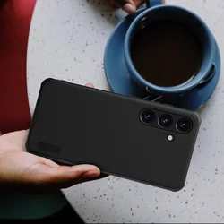 Samsung Galaxy S25 telefontok - Nillkin Super Frosted - fekete műanyag hátlap tok-4