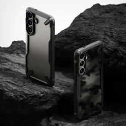 Telefontok Samsung Galaxy S25 - Ringke Fusion X fekete ütésálló tok-6