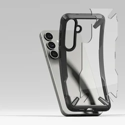 Telefontok Samsung Galaxy S25+ (S25 Plus) - Ringke Fusion X fekete ütésálló tok-5