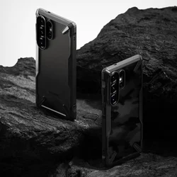 Telefontok Samsung Galaxy S25 Ultra - Ringke Fusion X fekete ütésálló tok-5
