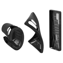 Telefontok Samsung Galaxy S25 Ultra - SPIGEN Liquid Air matt fekete hátlap tok-8