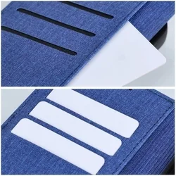 Xiaomi Redmi Note 14 Pro 5G telefontok - Jeans - kék/fekete ráhajtófüles könyvtok-4