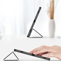 Tablettok Samsung Galaxy Tab S10+ 12,4 coll (SM-X820, SM-X826B) - DUX DUCIS DOMO fekete ütésálló tok, ceruza tartóval-3