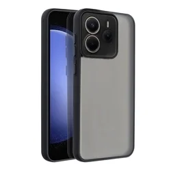 Xiaomi Redmi Note 14 5G telefontok - Variete - áttetsző hátlap tok, fekete kerettel-1