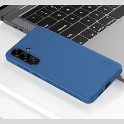 Telefontok Samsung Galaxy S25 - Nillkin Super Frosted - kék műanyag hátlap tok-2