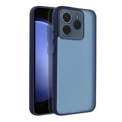 Xiaomi Redmi Note 14 5G telefontok - Variete - áttetsző/kék hátlap tok, kék kerettel-1