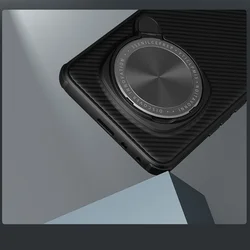 Telefontok Honor Magic7 Pro - Nillkin kameravédős fekete kitámasztós hátlap tok, beépített mágnessel-7