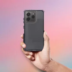 Xiaomi Redmi Note 14 5G telefontok - Matrix Clear - fekete / átlátszó hátlap tok-2