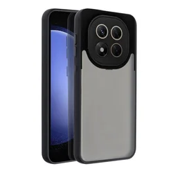 Xiaomi Redmi Note 14 Pro 5G telefontok - Variete - áttetsző hátlap tok, fekete kerettel-1