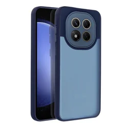 Xiaomi Redmi Note 14 Pro 5G telefontok - Variete - kék áttetsző hátlap tok, kék kerettel-1